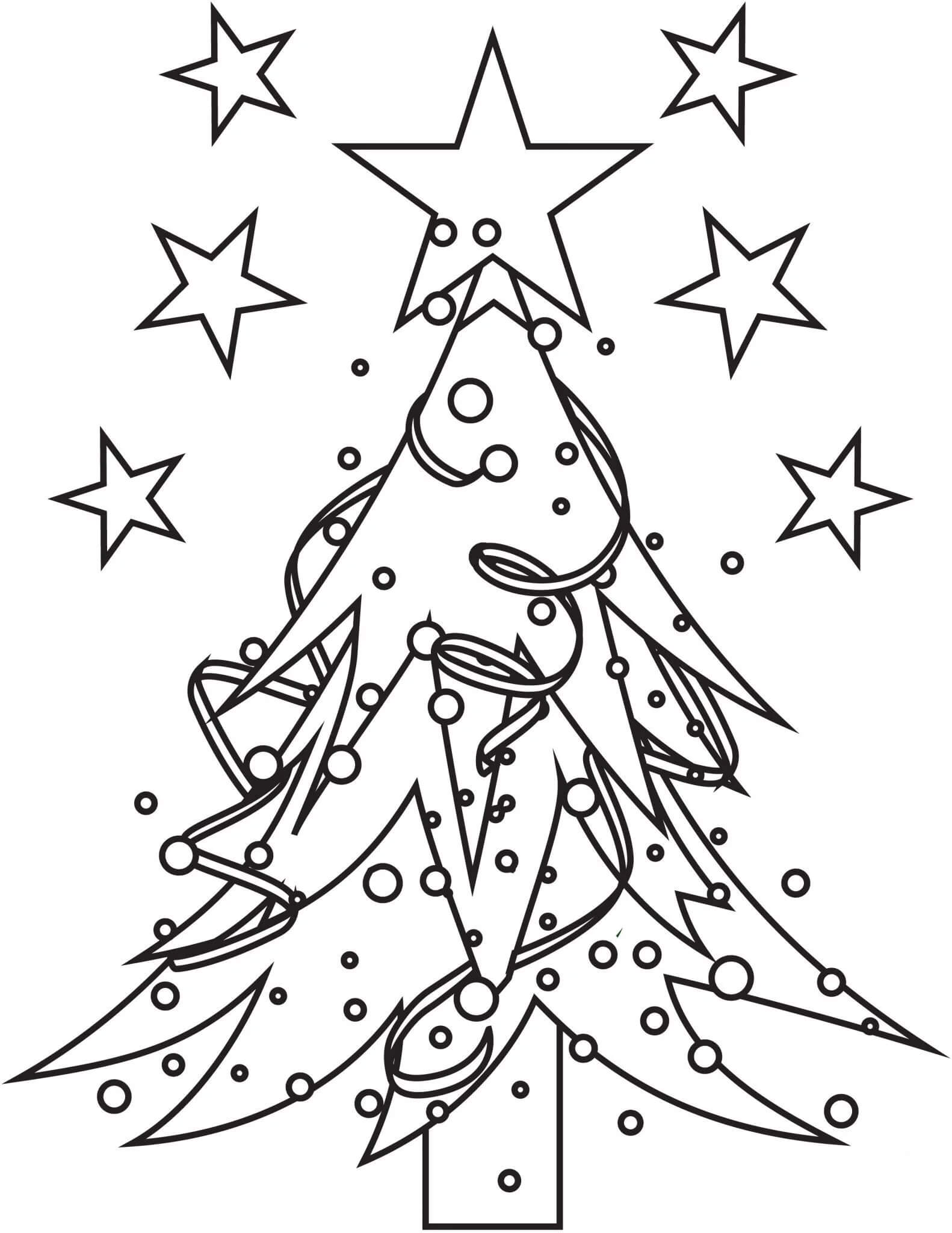 Árbol de Navidad con Estrellas