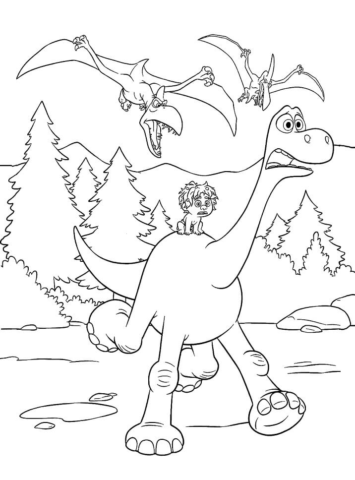 Arlo y Spot Escape de los Pterodáctilos