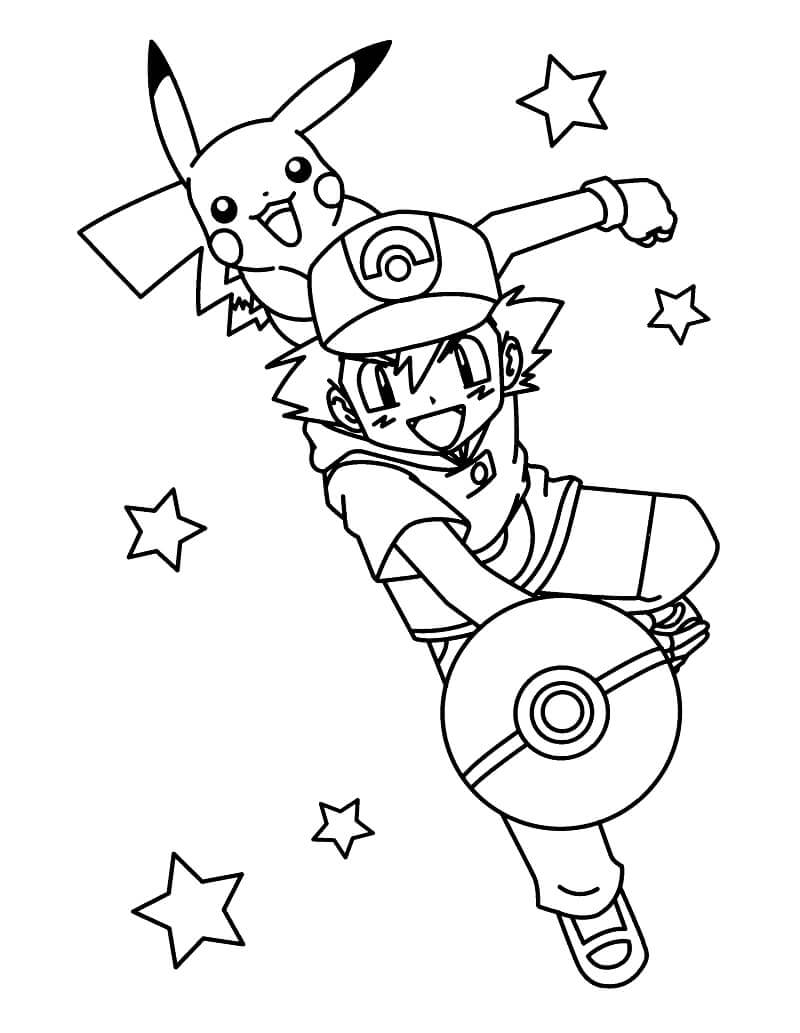 Ash Ketchum sosteniendo Pokeball