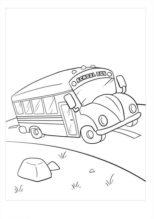 Autobús Escolar en la Carretera