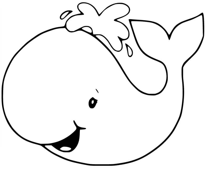 Ballena de Dibujos Animados Divertido