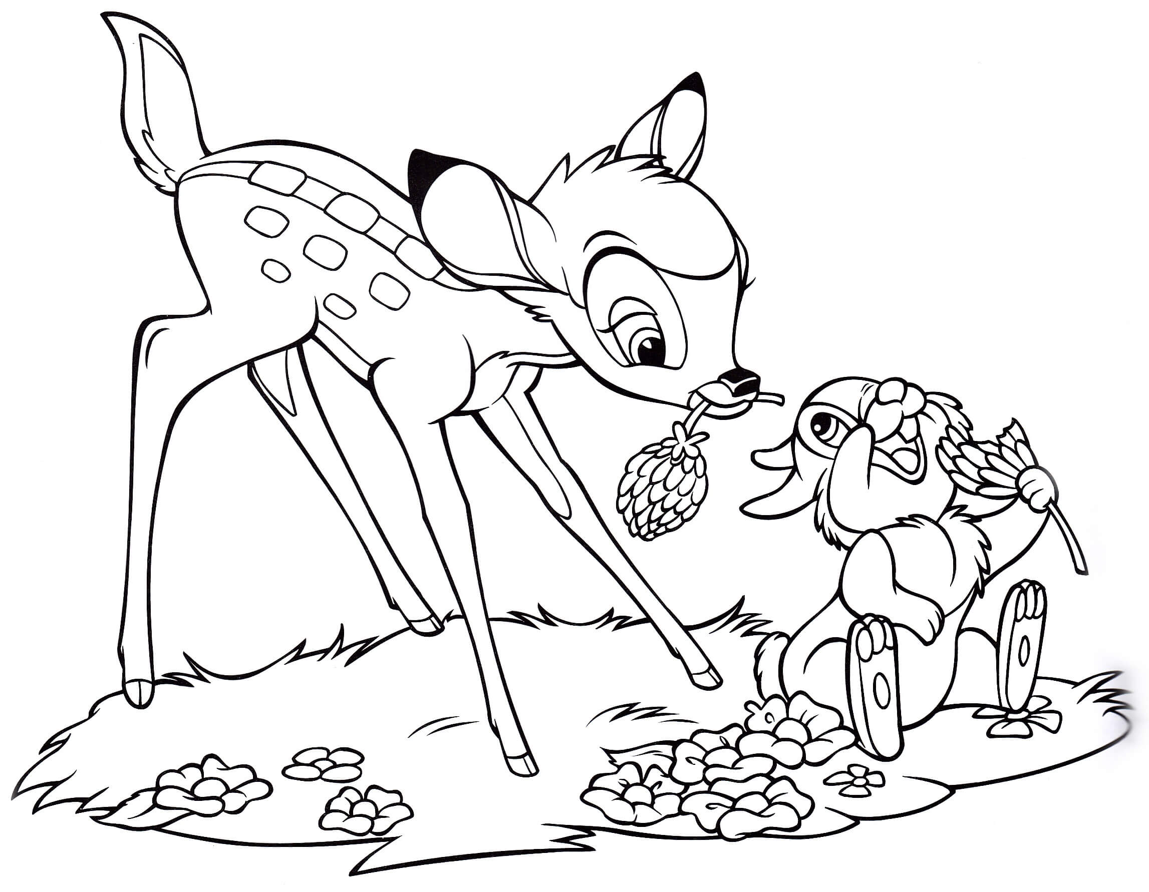 Bambi y Thumper Disney