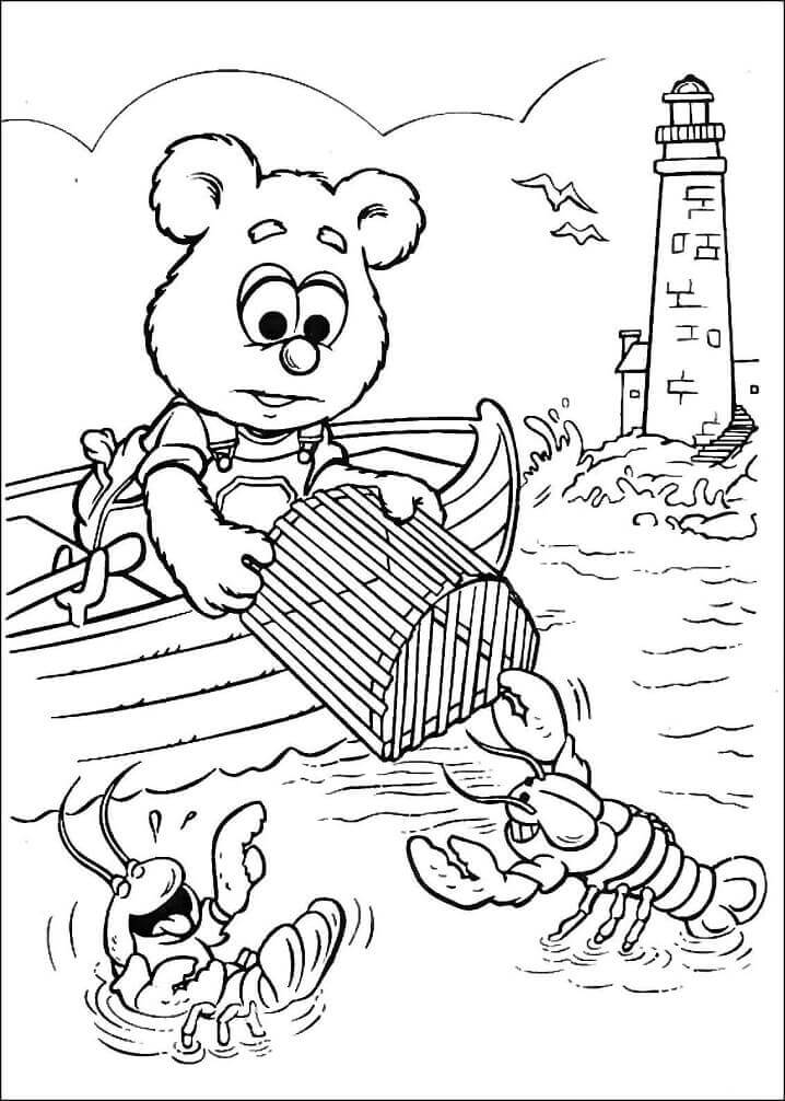 Bebé Fozzie está Pescando Langostas