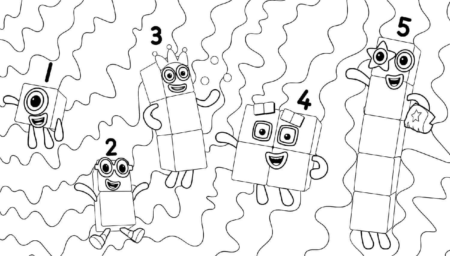 Bloques De Números Del 1 Al 5