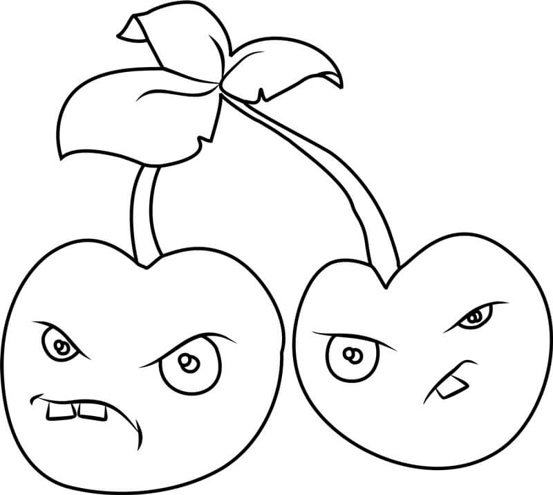 Bomba de cereza en Plants Vs Zombies