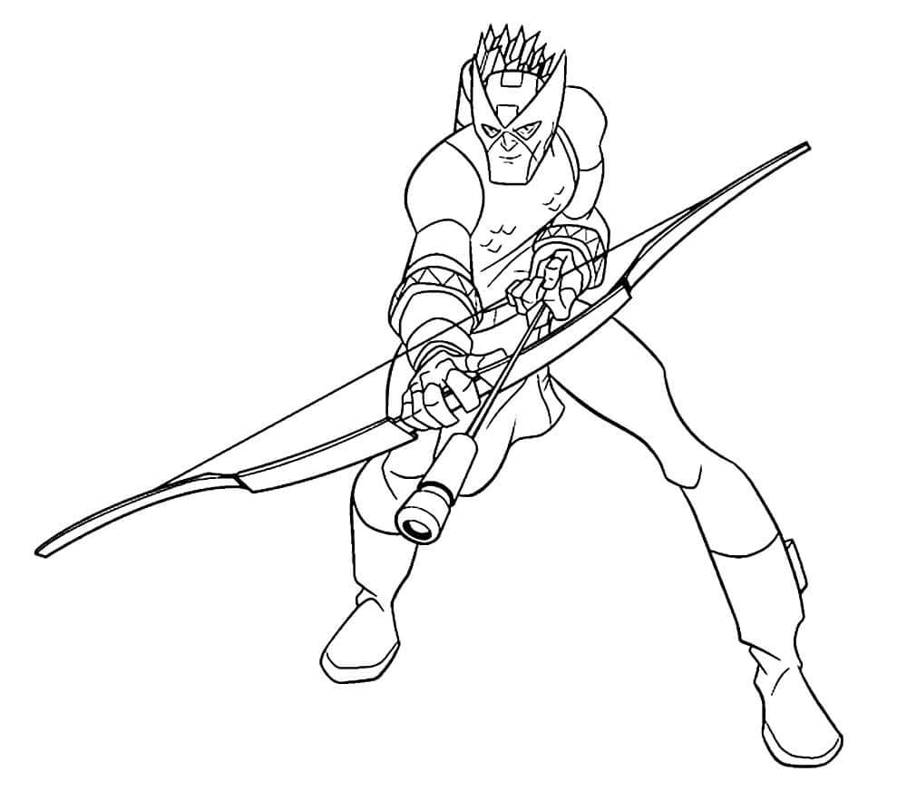 Bonito Dibujo Animado de Hawkeye