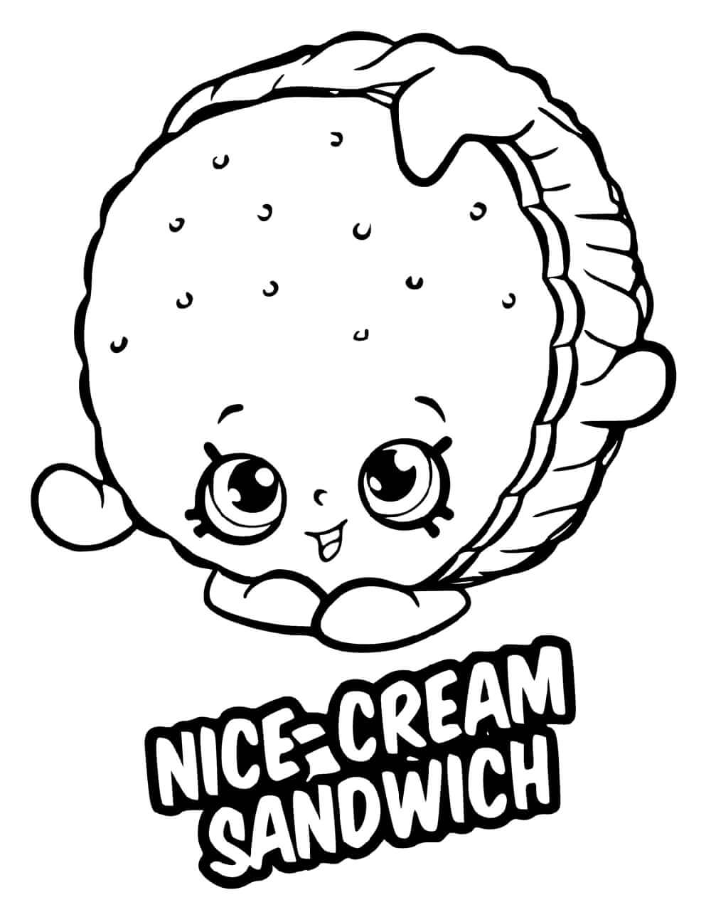 Bonito Sándwich de Crema Shopkin