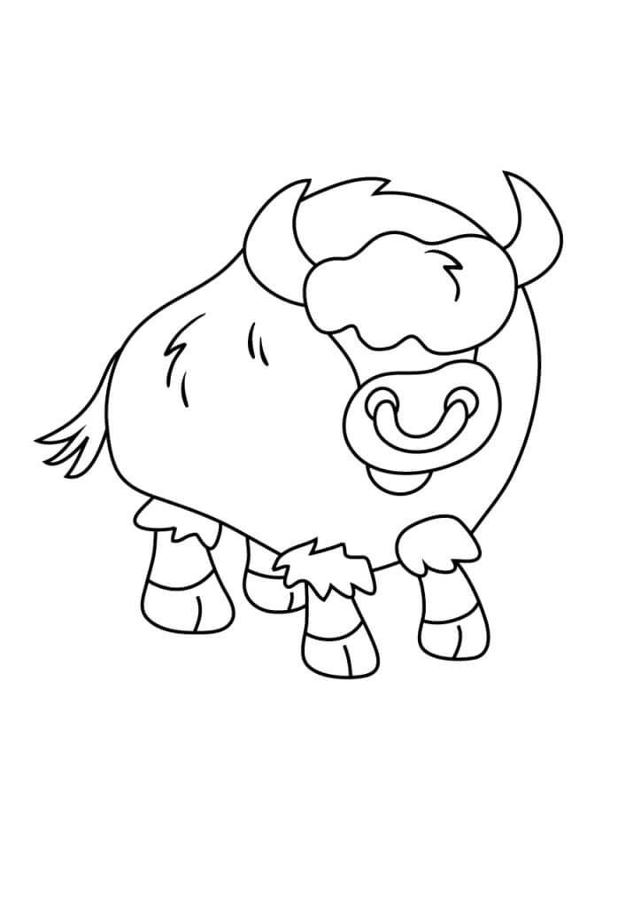 Búfalo de Dibujos Animados