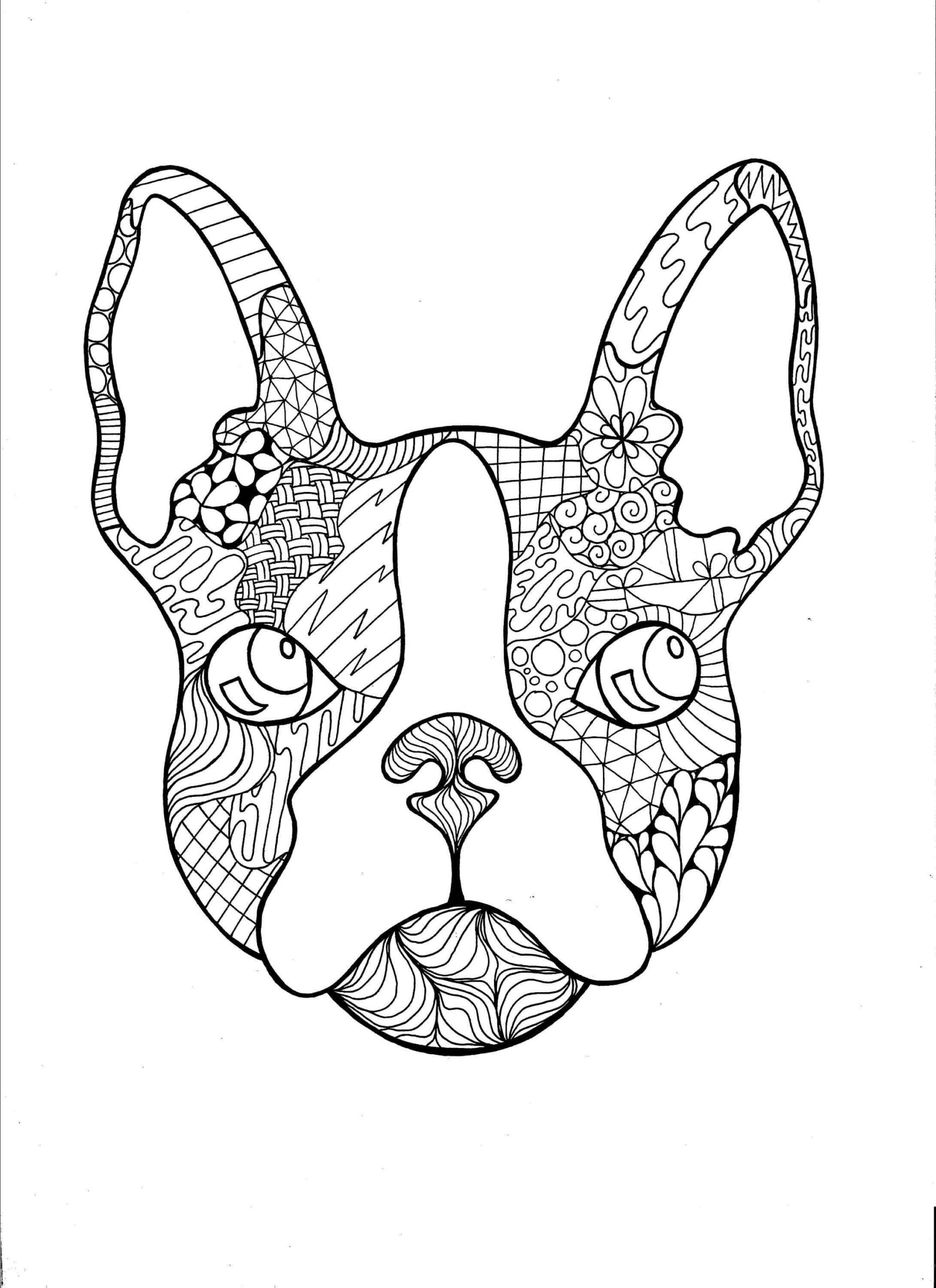Bulldog Francés Zentangle