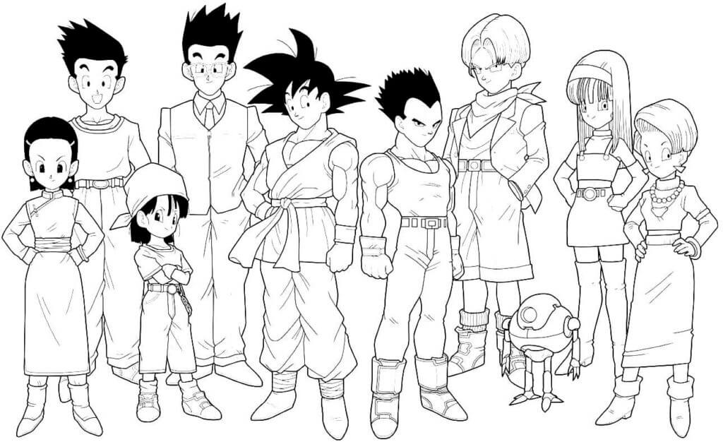 Bulma y el Personaje de Dragon Ball Z