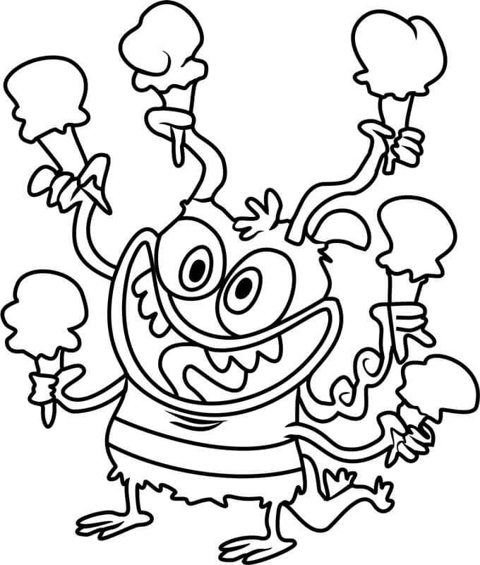 Bunsen Sosteniendo Seis Helados
