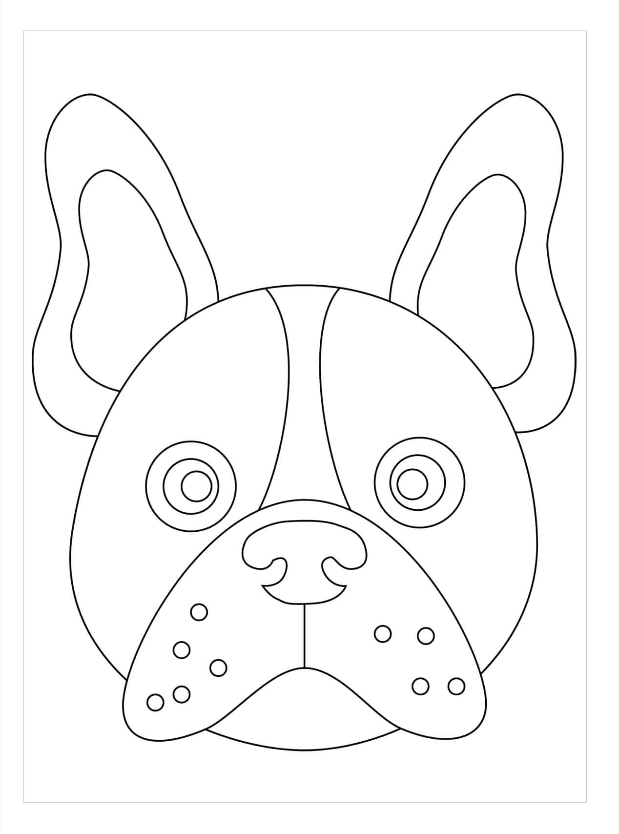 Cabeza de Bulldog Francés