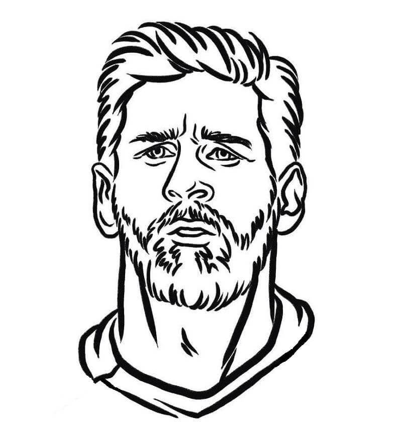 Cabeza de Messi