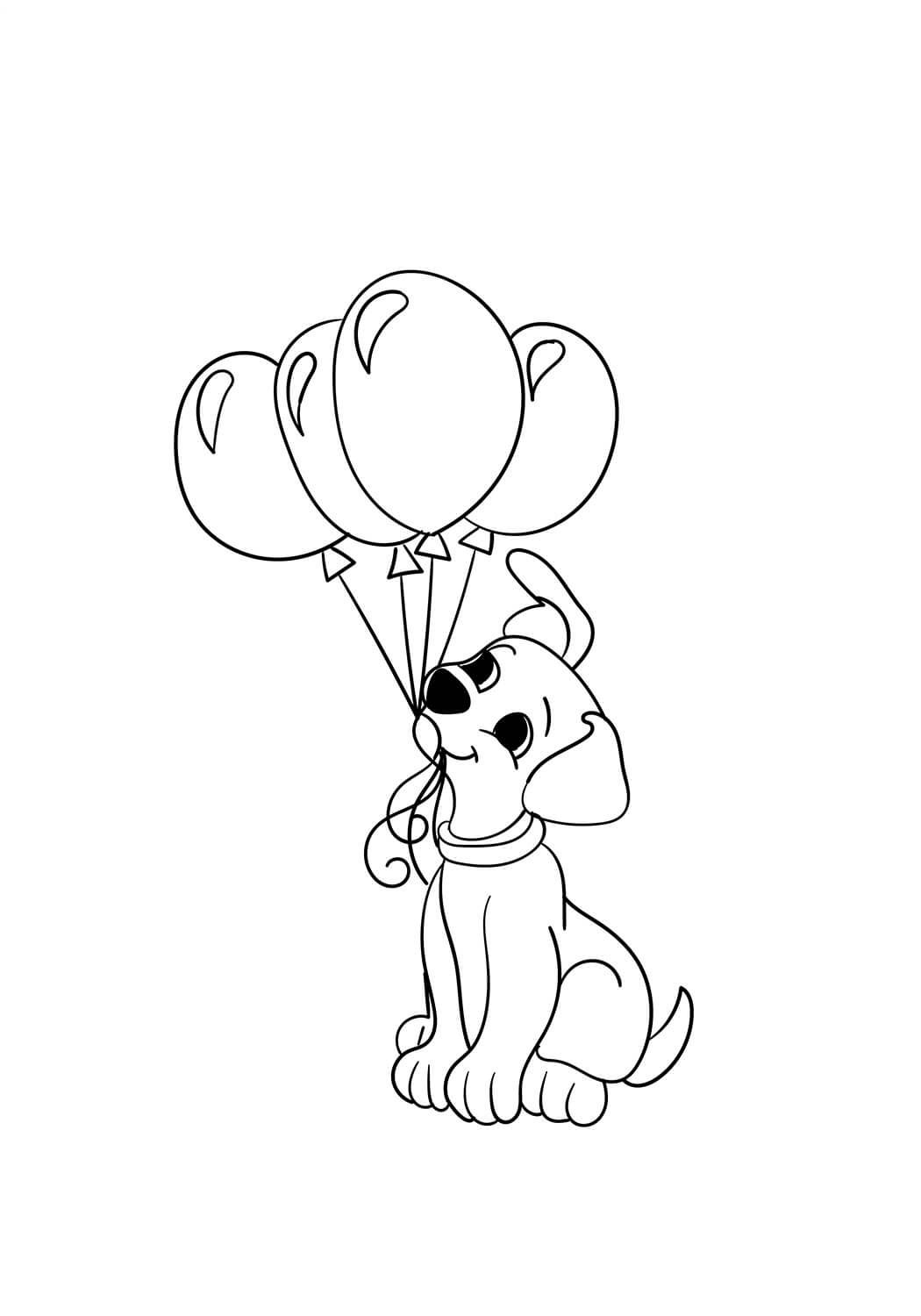 Cachorro con Globos