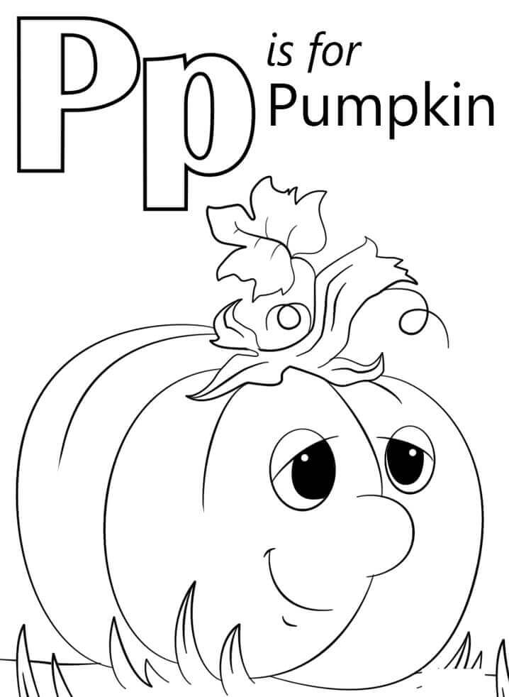 Calabaza Letra P