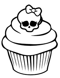 Calavera en Cupcake