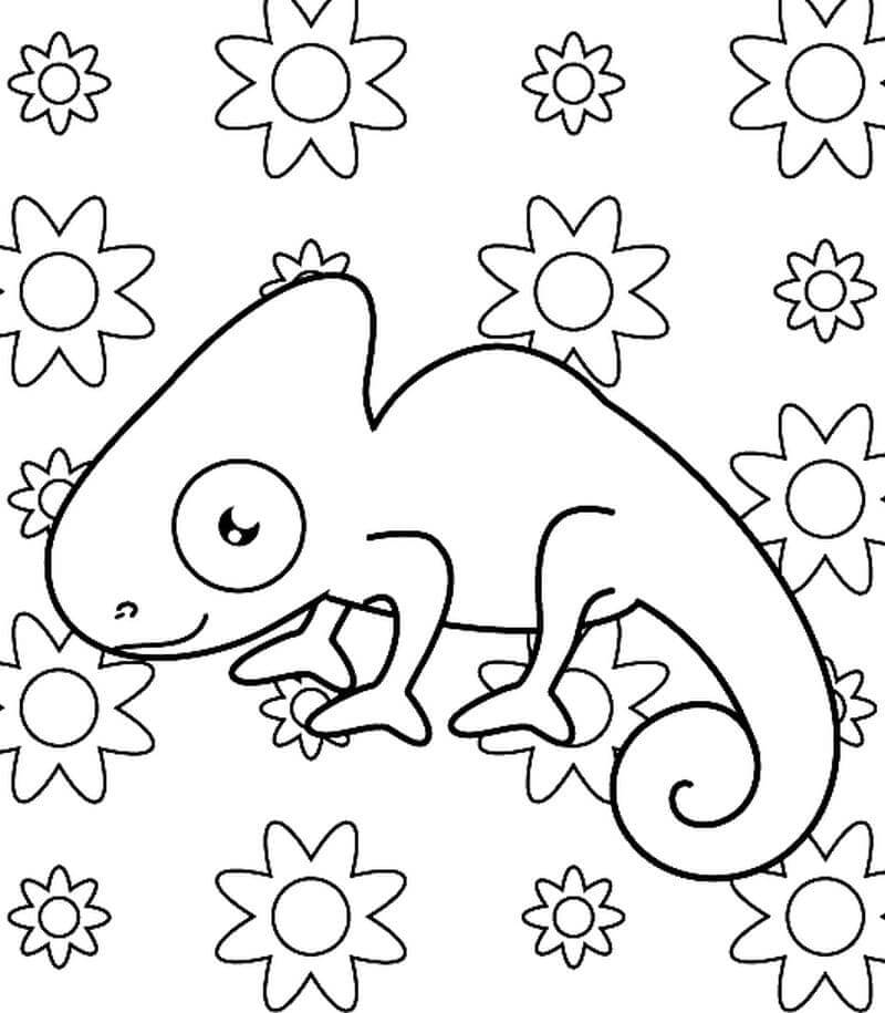 Camaleón de Dibujos Animados