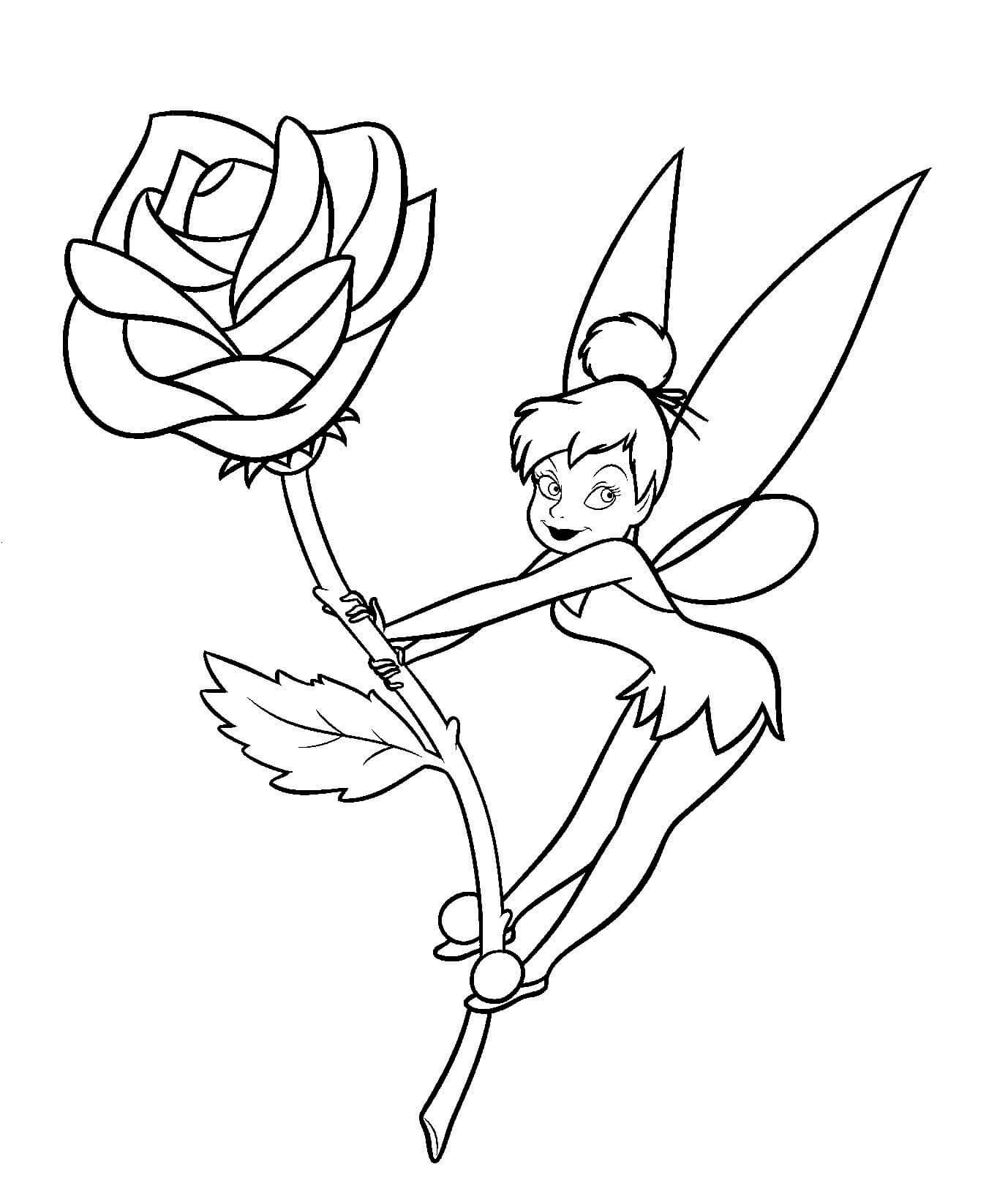 Campanilla y una Rosa