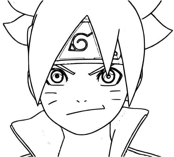 Cara Boruto Sonriendo