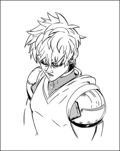 Cara Genos Enojado
