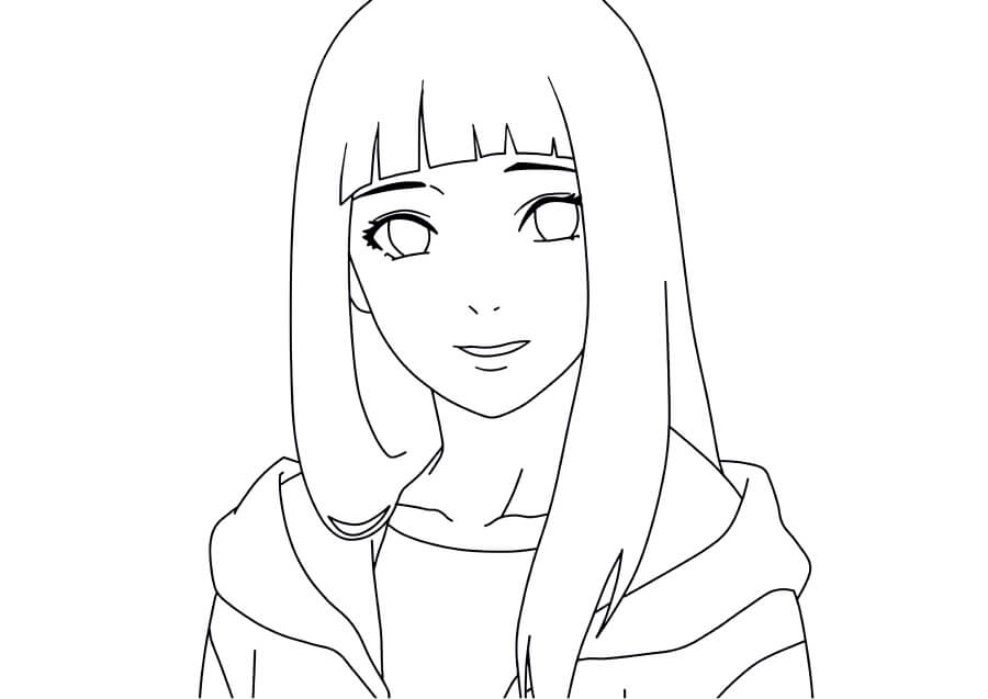 Cara Hinata Sonriendo