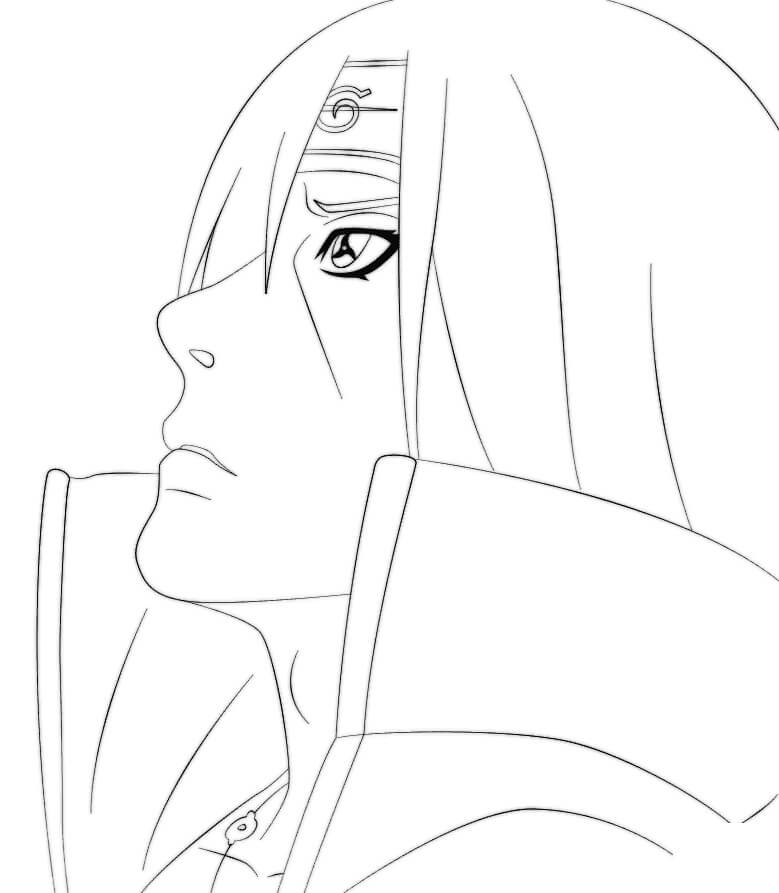 Cara Izquierda Itachi