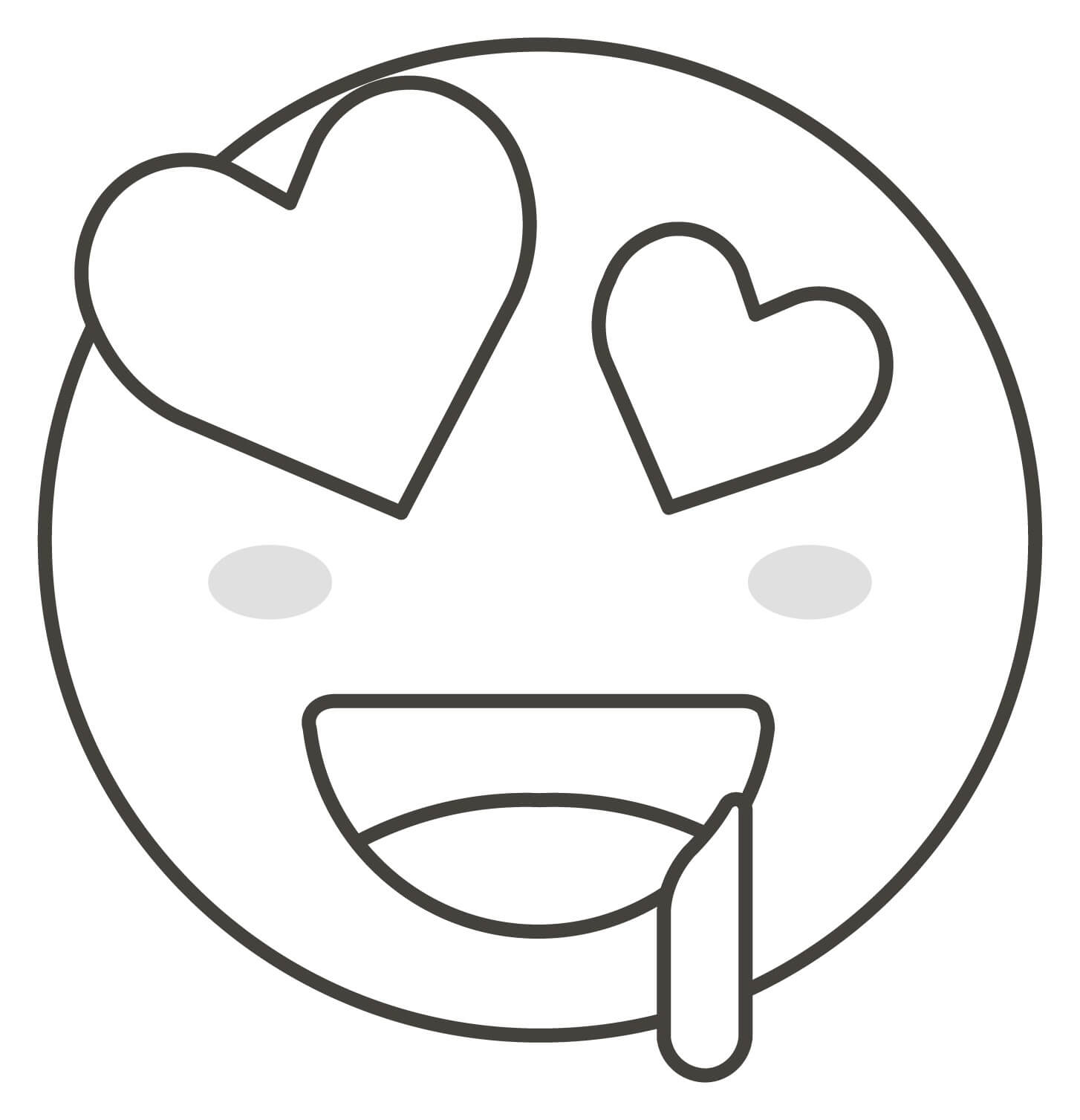 Cara Sonriente con Ojos de Corazón