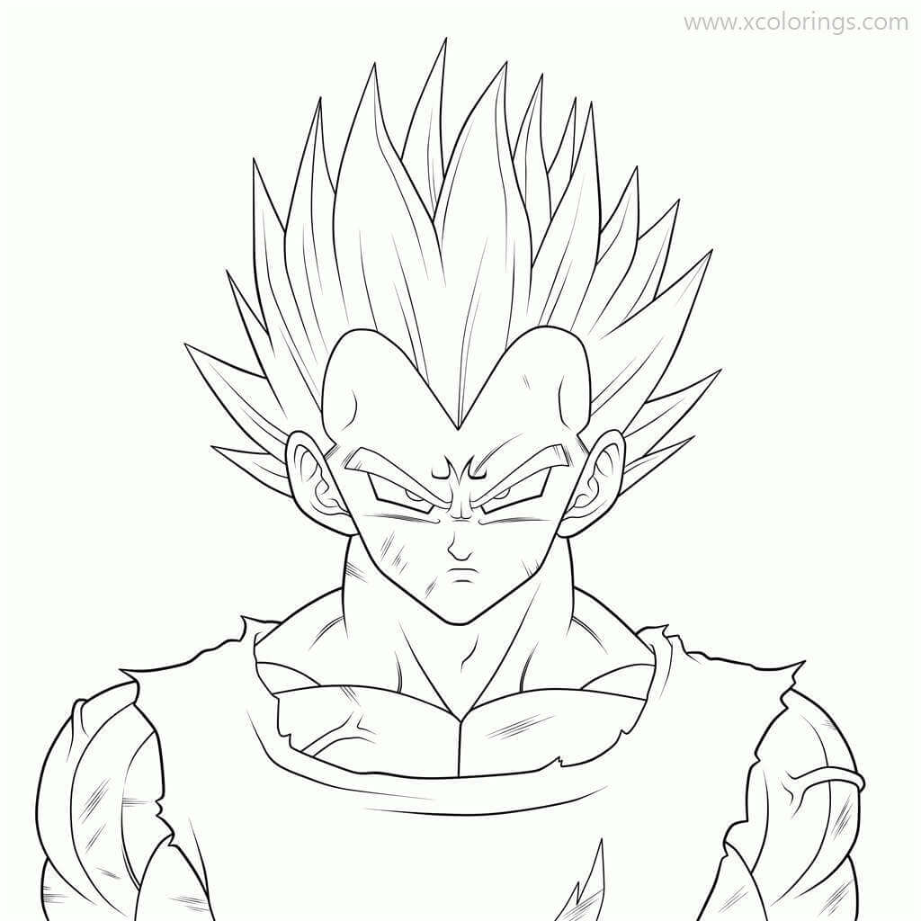 Cara Vegeta Enojado