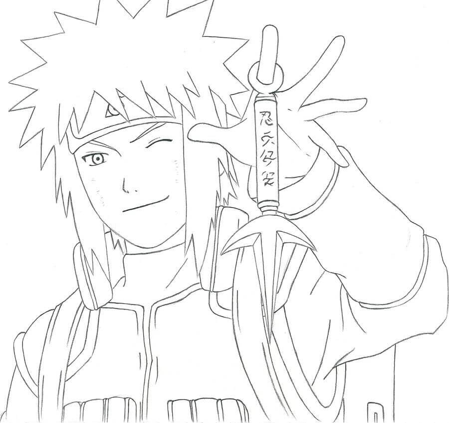 Cara de Minato Sonriendo