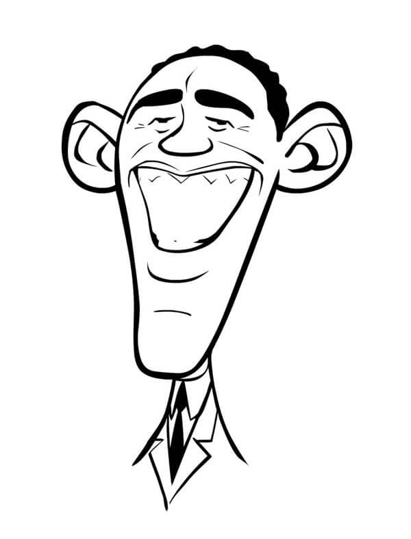 Caricatura de Barack Obama