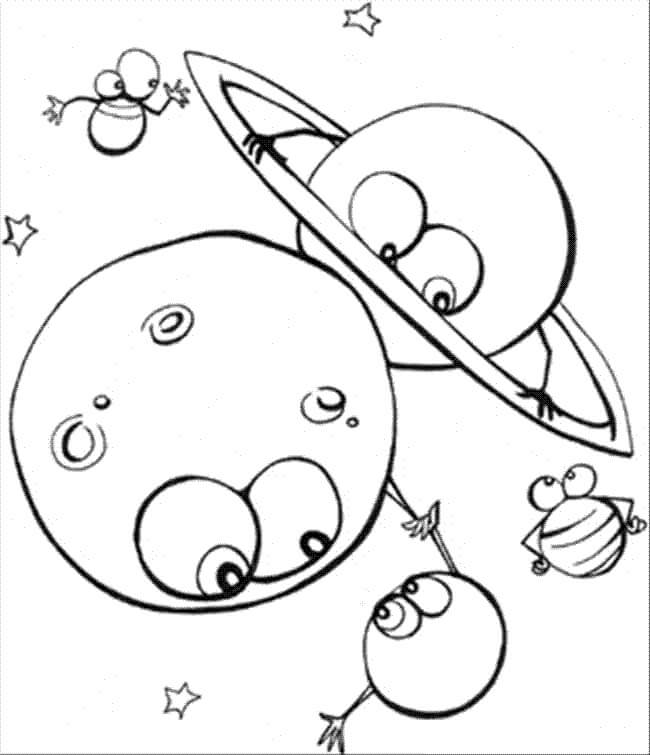 Caricatura de los Planetas