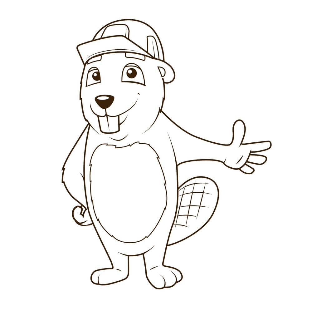 Castor de Dibujos Animados