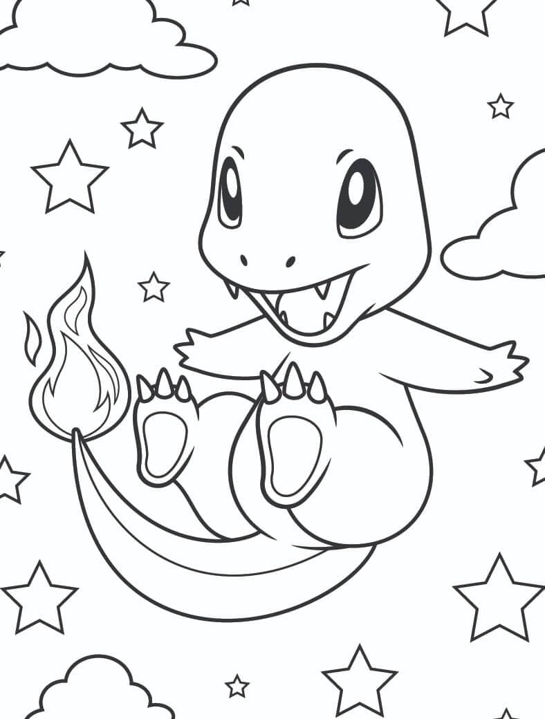 Charmander y Estrellas
