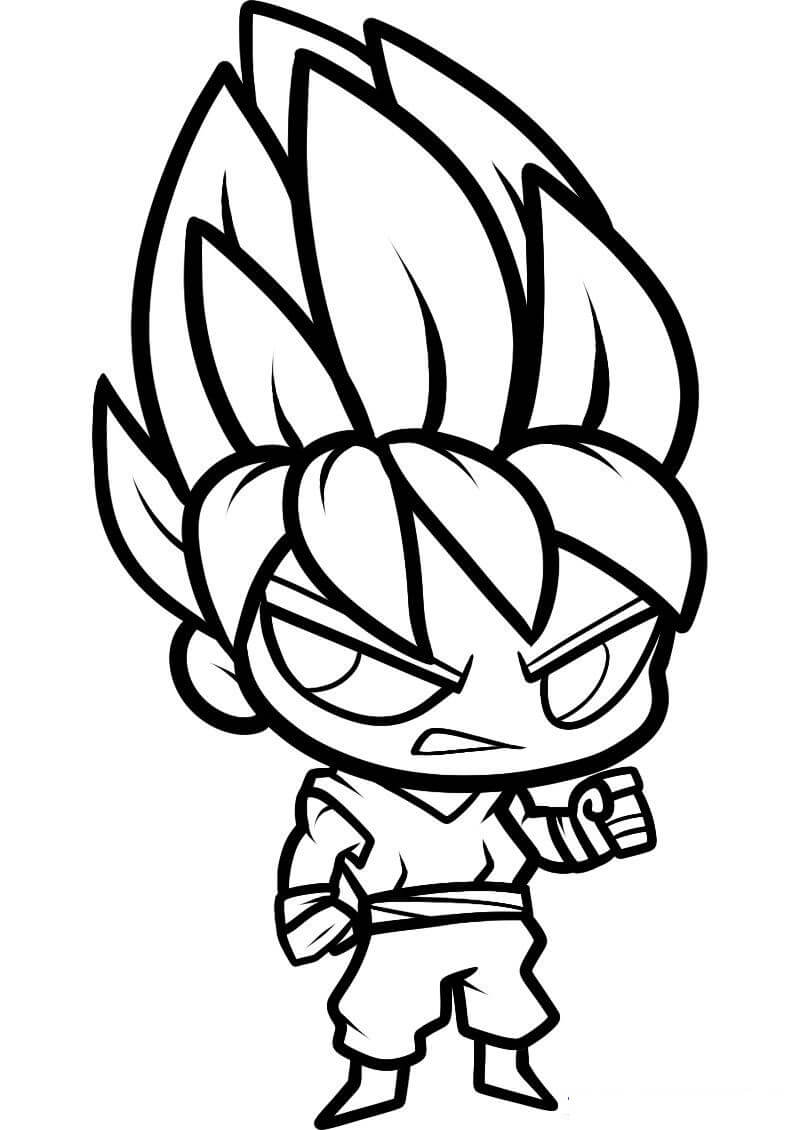 Chibi Enojado Goku