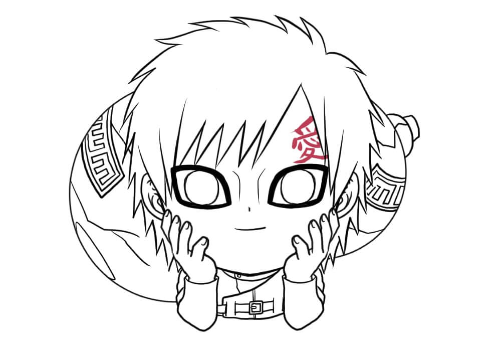 Chibi Gaara Sonriendo