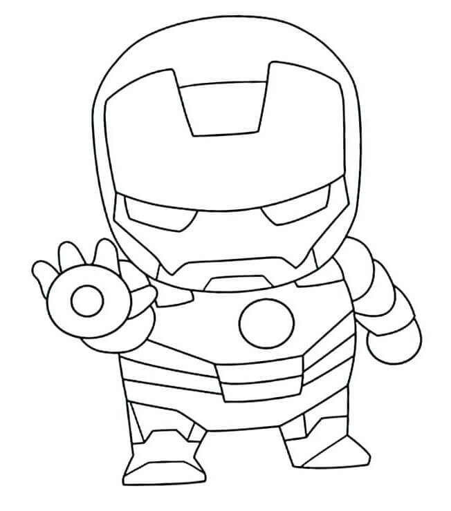 Chibi Iron Man Luchando
