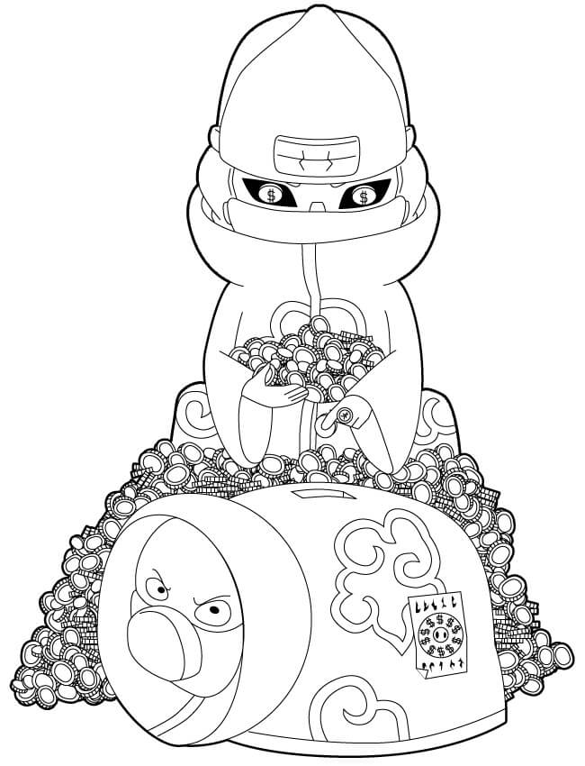 Chibi Kakuzu y Dinero
