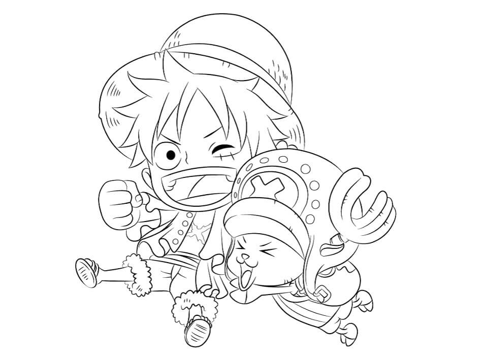Chibi Luffy Y Chopper