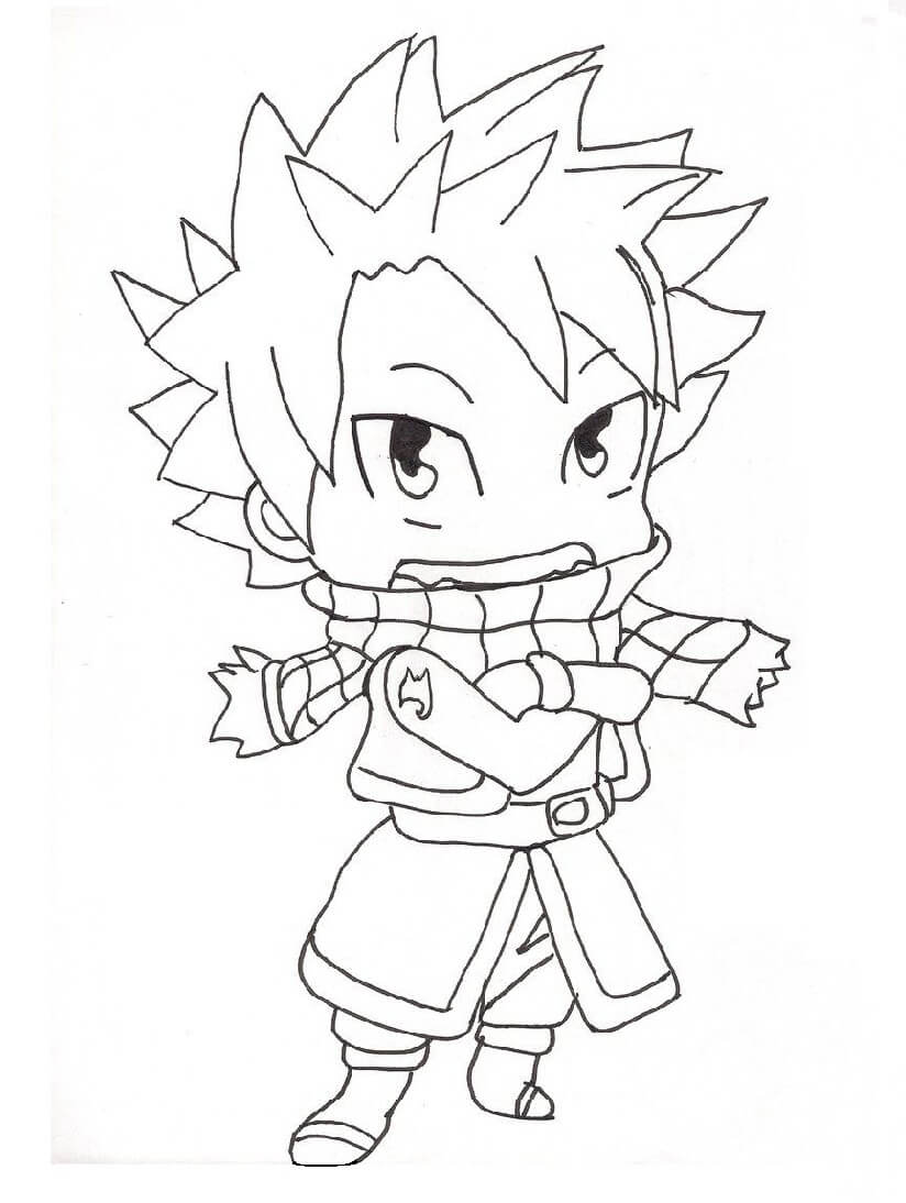 Chibi Natsu Sonriendo
