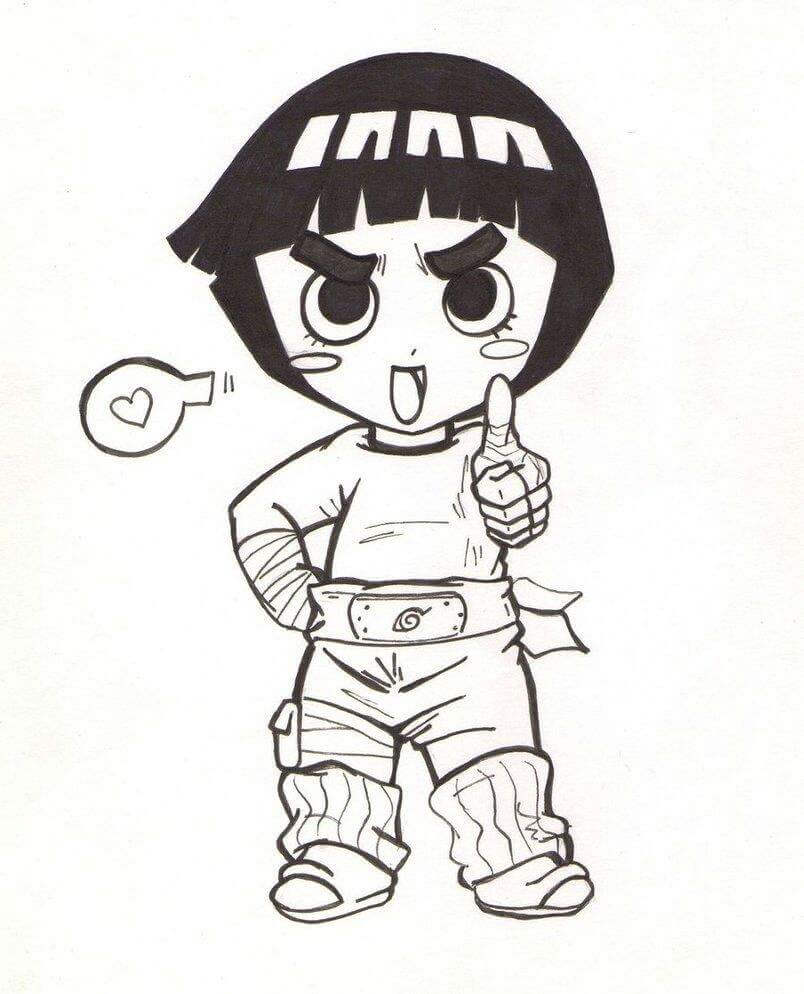 Chibi Rock Lee Lindo