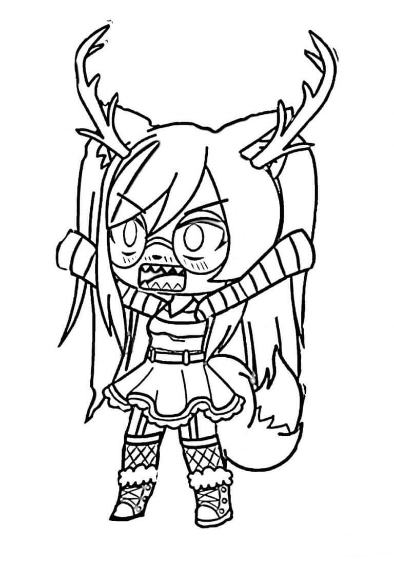 Chica Gacha Life Enojada