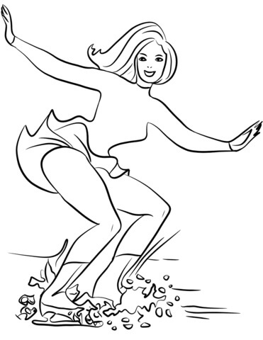 Chica Guay va a Patinar Sobre Hielo