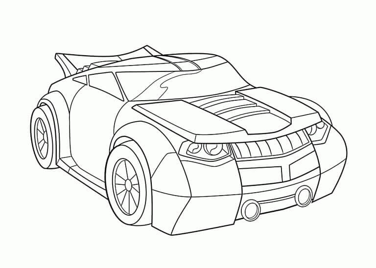 Coche de Bumblebee de Dibujos Animados