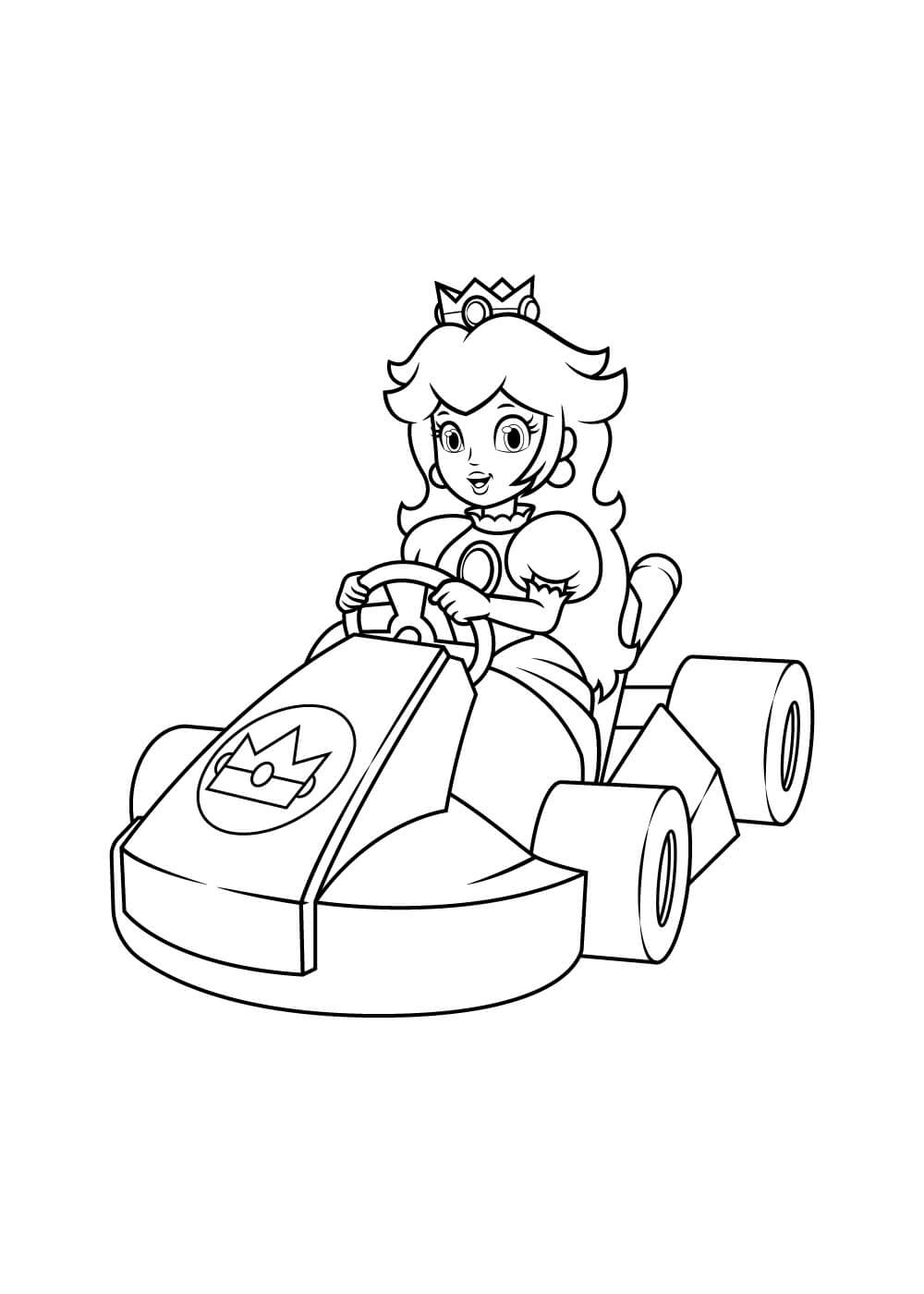 Coche de carreras de la Princesa Peach