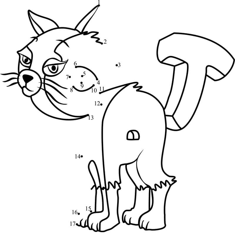 Color de Gato por Número