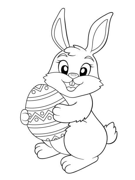 Conejito de Pascua con Huevo de Pascua