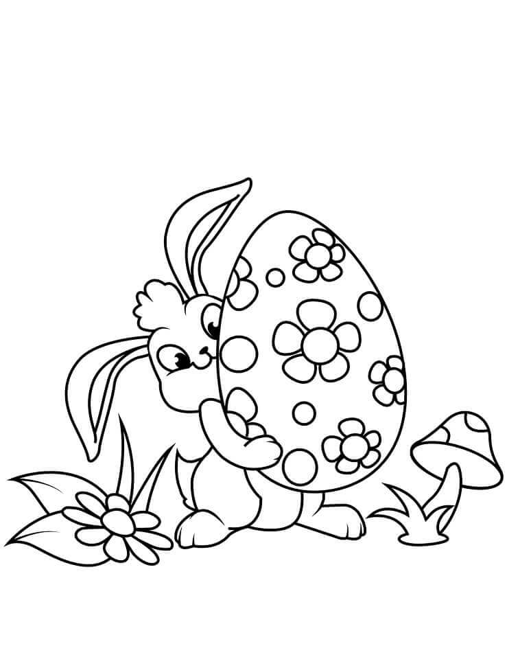 Conejito de Pascua con Huevo