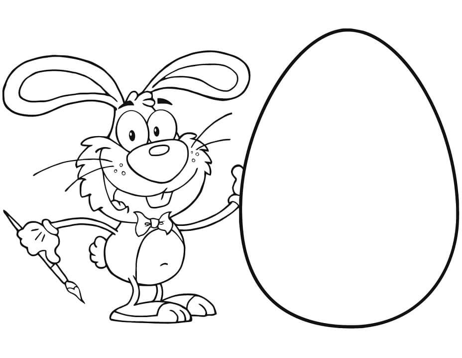 Conejo de Pascua con Huevo Grande