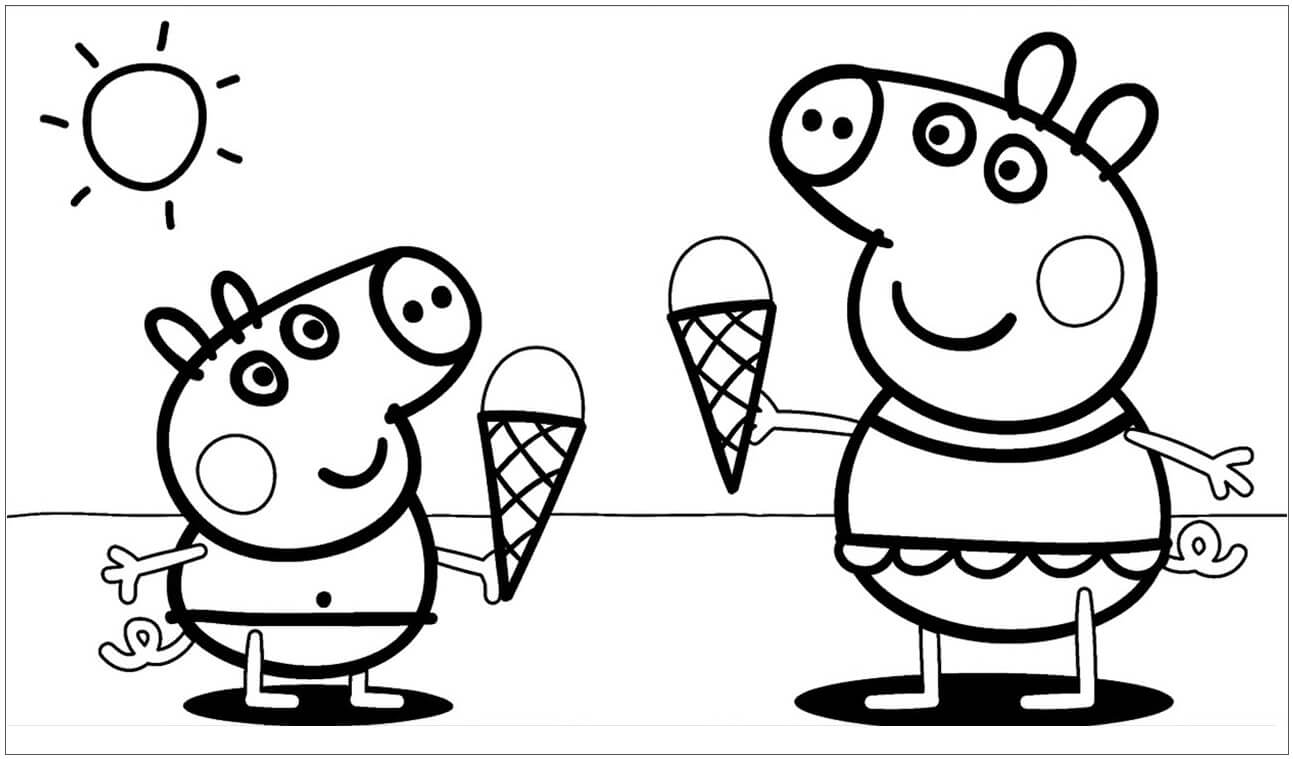 Cono de Helado y Piruleta Rosa