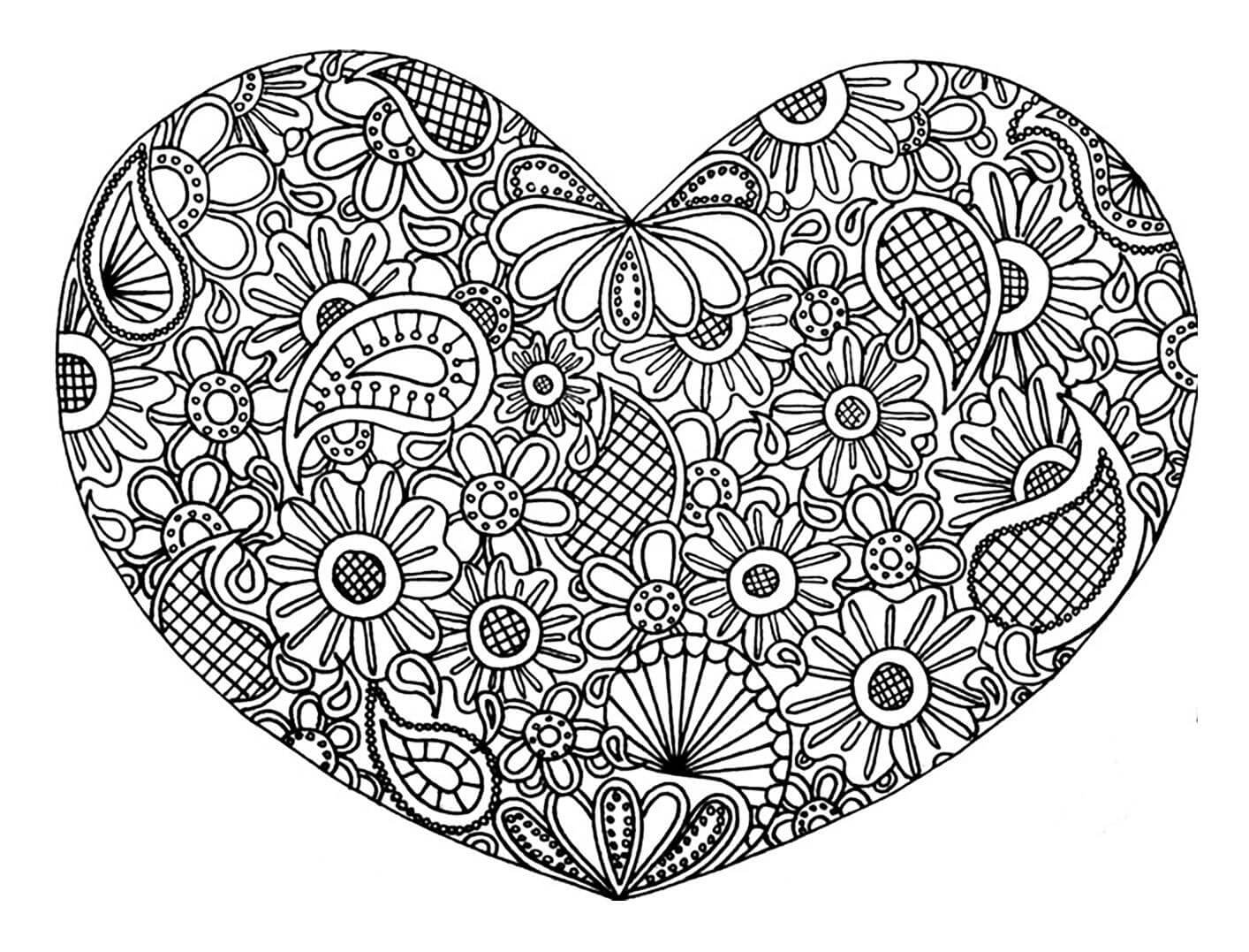 Corazón Mandala Flor